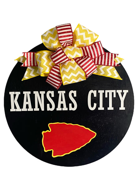 Kansas City Football Door Hanger