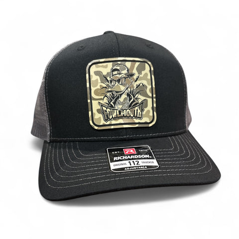 Fowlmouth Duck Hunting Square Duck Camo Premium Leatherette Hat
