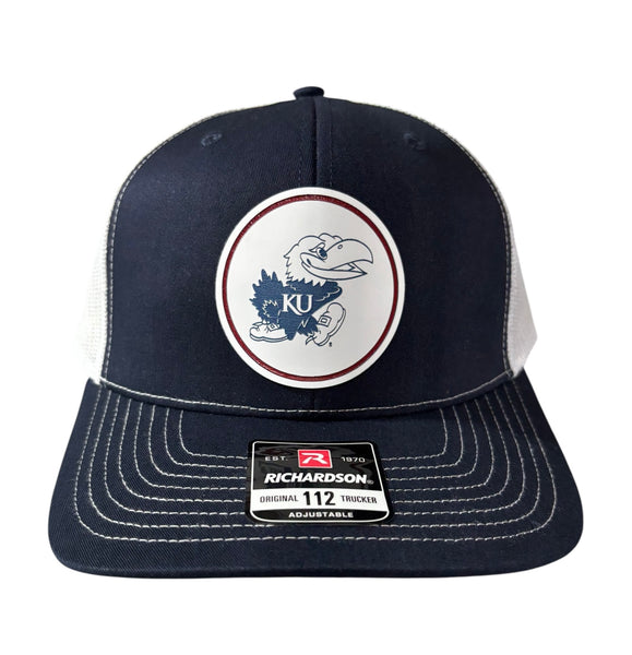 University of Kansas Jayhawk Circle Tri-Layer Acrylic Patch Hat