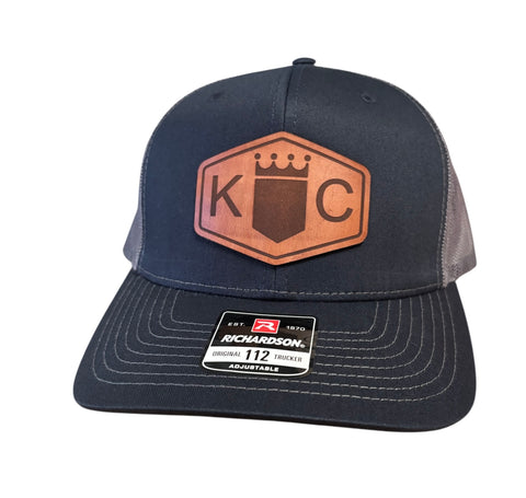 Kansas City Baseball Hexagon Leather Patch Hat