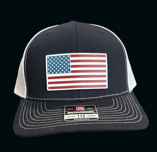 American Flag Tri-Layer Acrylic Patch Hat