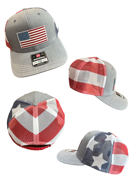 American Flag Tri-Layer Acrylic Patch Hat