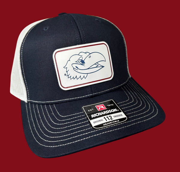 University of Kansas Jayhawk Head Rectangle Tri-Layer Acrylic Patch Hat