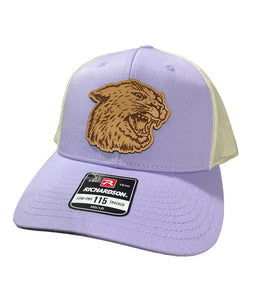K-State Offset Retro Willie Leather Patch Hat