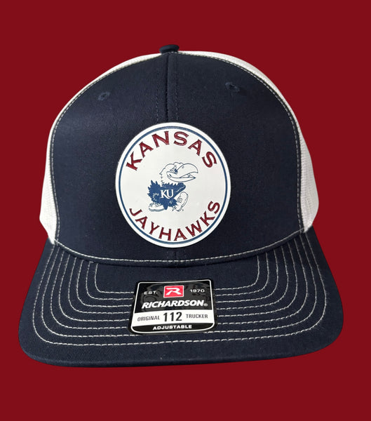 Kansas Jayhawks Circle Tri-Layer Acrylic Patch Hat