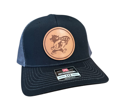 Flag Willie Circle Leather Patch Hat
