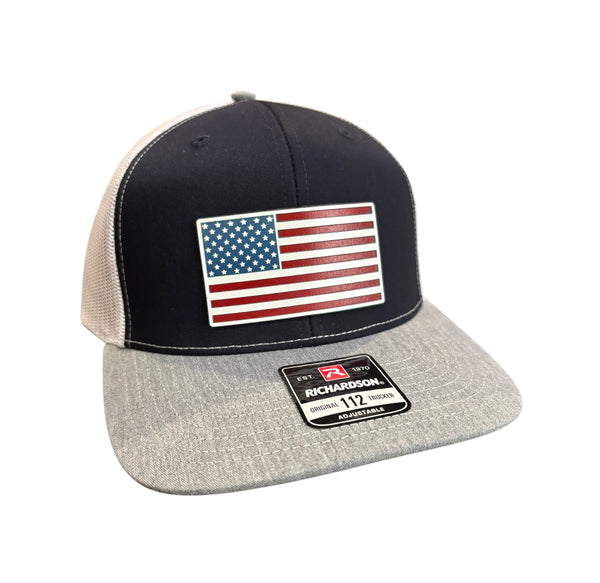 American Flag Tri-Layer Acrylic Patch Hat
