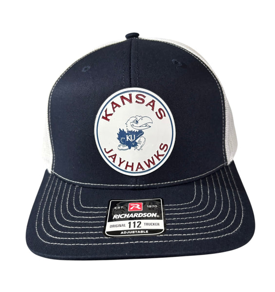 Kansas Jayhawks Circle Tri-Layer Acrylic Patch Hat
