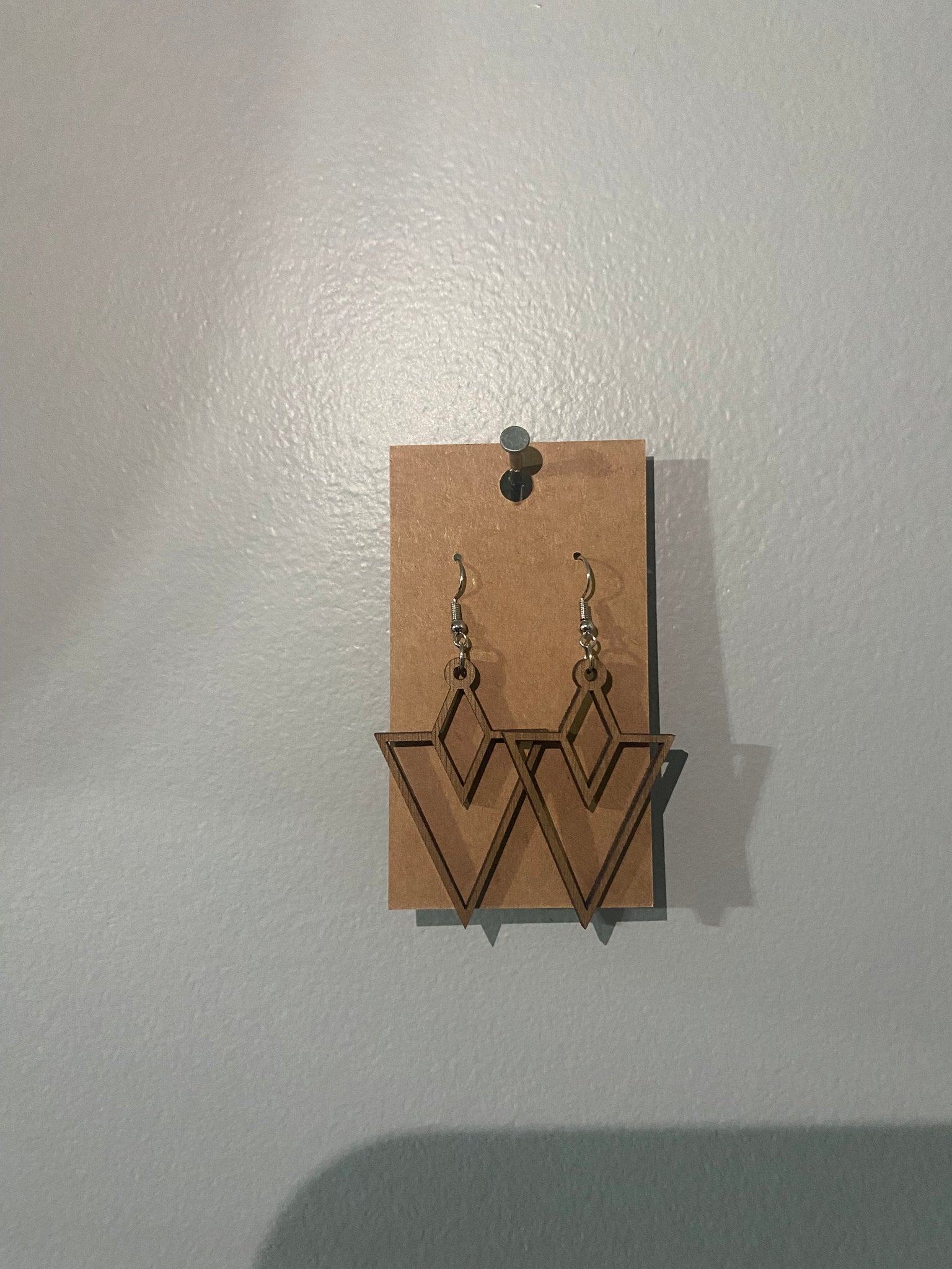Geometric Wooden Earrings K