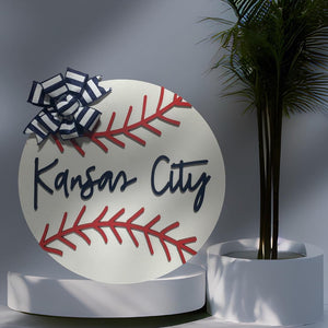 Kansas City Baseball Door Hanger