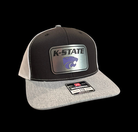 Rectangle K-State with Powercat Tri-Layer Acrylic Patch Hat