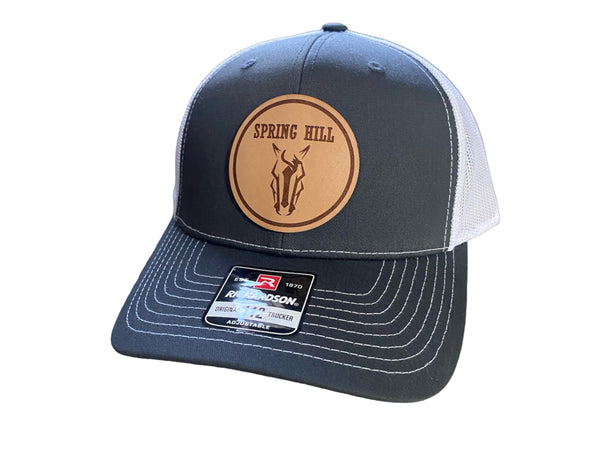 Spring Hill Broncos Circle Leather Patch Hat