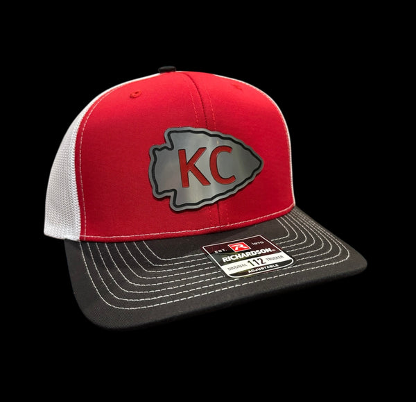 Kansas City Football Offset Arrowhead Tri-Layer Acrylic Patch Hat