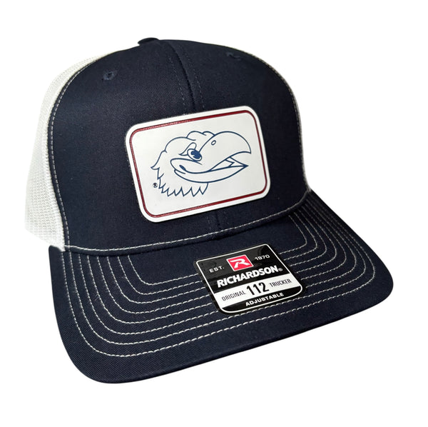 University of Kansas Jayhawk Head Rectangle Tri-Layer Acrylic Patch Hat