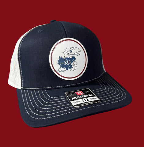 University of Kansas Jayhawk Circle Tri-Layer Acrylic Patch Hat