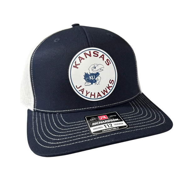 Kansas Jayhawks Circle Tri-Layer Acrylic Patch Hat