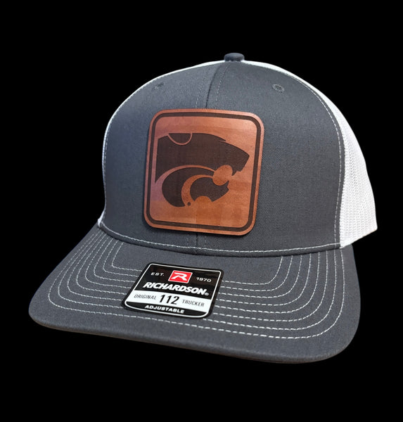 Powercat Square Leather Patch Hat