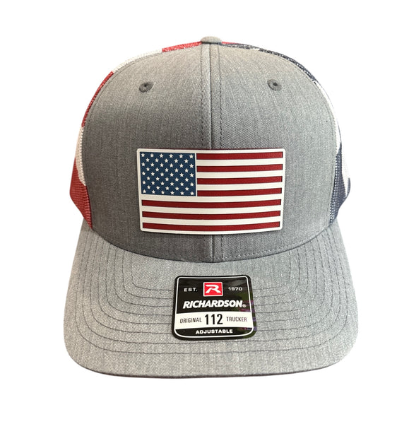 American Flag Tri-Layer Acrylic Patch Hat