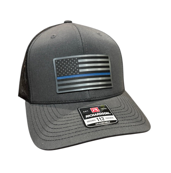 Thin Blue Line Flag Tri-Layer Acrylic Patch Hat
