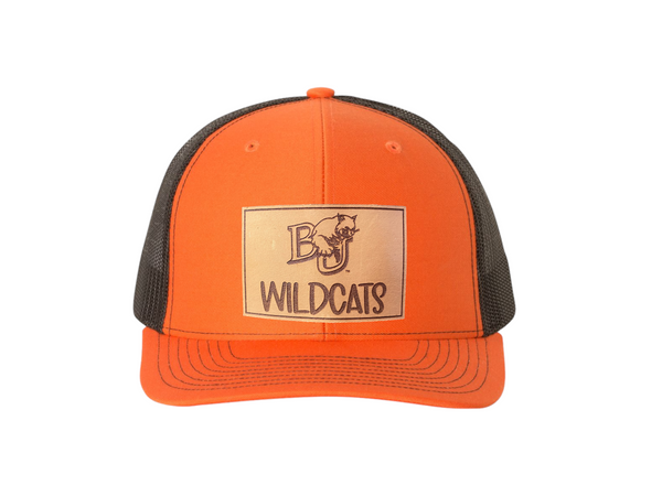 BU Wildcats Leather Patch Hat