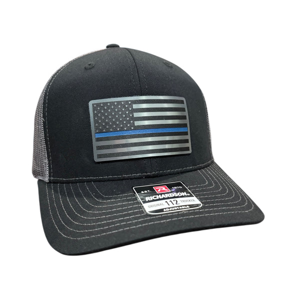 Thin Blue Line Flag Tri-Layer Acrylic Patch Hat