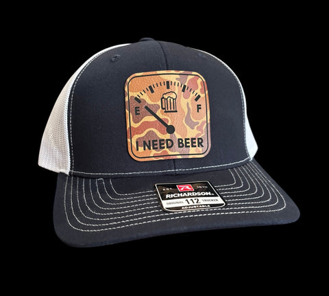 Beer Square Drake Camo Premium Leatherette Hat