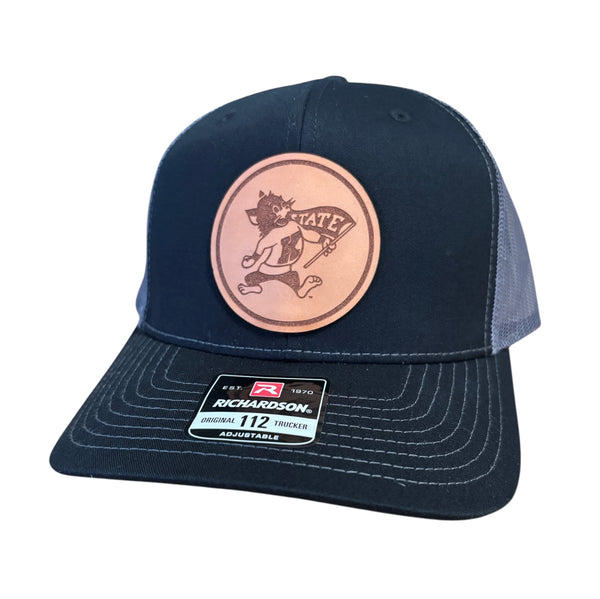 Flag Willie Circle Leather Patch Hat