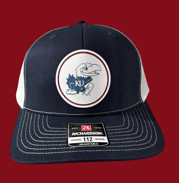 University of Kansas Jayhawk Circle Tri-Layer Acrylic Patch Hat