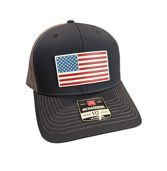 American Flag Tri-Layer Acrylic Patch Hat