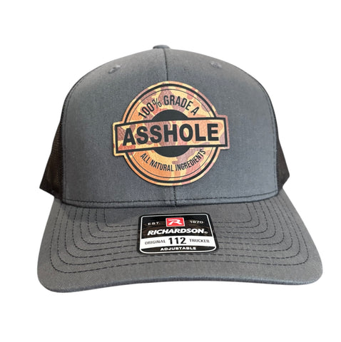 Asshole Offset Drake Camo Premium Leatherette Hat