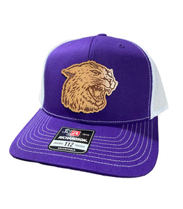 K-State Offset Retro Willie Leather Patch Hat