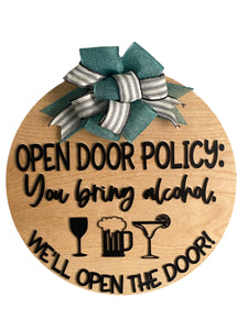 Open Door Policy Door Hanger