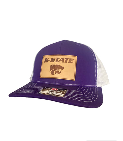 K-State Powercat Leather Patch Hat
