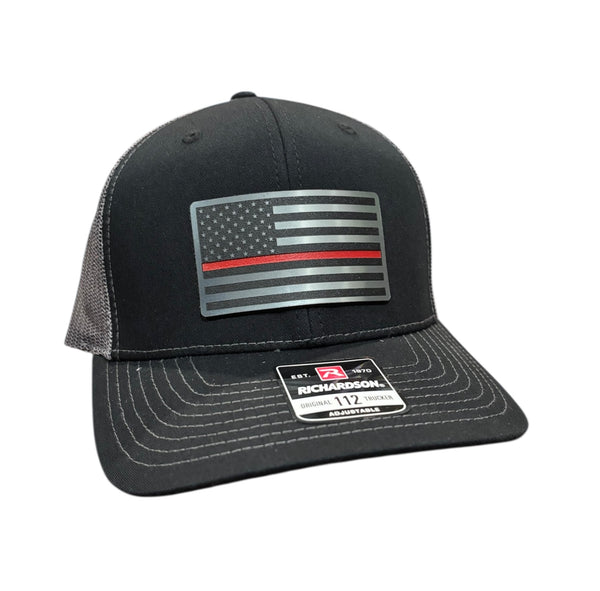 Thin Red Line Flag Tri-Layer Acrylic Patch Hat