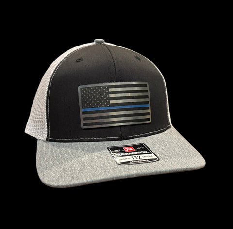 Thin Blue Line Flag Tri-Layer Acrylic Patch Hat