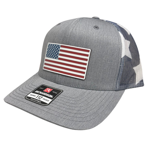 American Flag Tri-Layer Acrylic Patch Hat