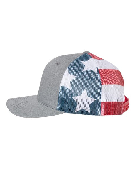 American Flag Tri-Layer Acrylic Patch Hat