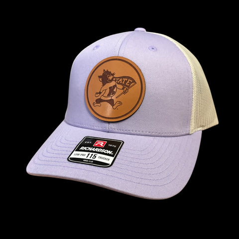 Flag Willie Circle Leather Patch Hat