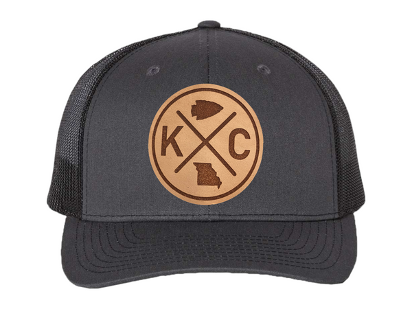 Kansas City Football Leather Patch Hat