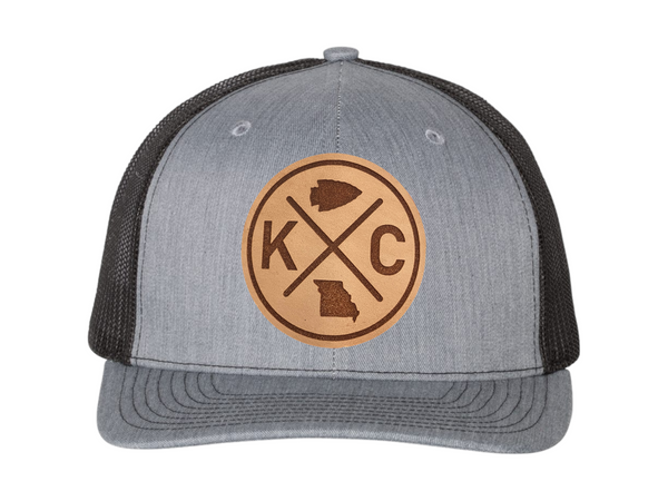 Kansas City Football Leather Patch Hat