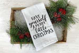 Merry Little Christmas Tea/Flour Sack Towel